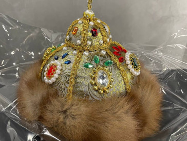 шапка Мономаха с натуральным мехом Соболя ,все размеры