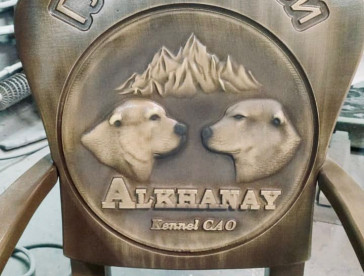 именной кресло-трон с любой вашей надписью и изображением